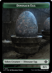Dinosaur Egg // Dinosaur (0010) Double-Sided Token [The Lost Caverns of Ixalan Tokens] | Devastation Store