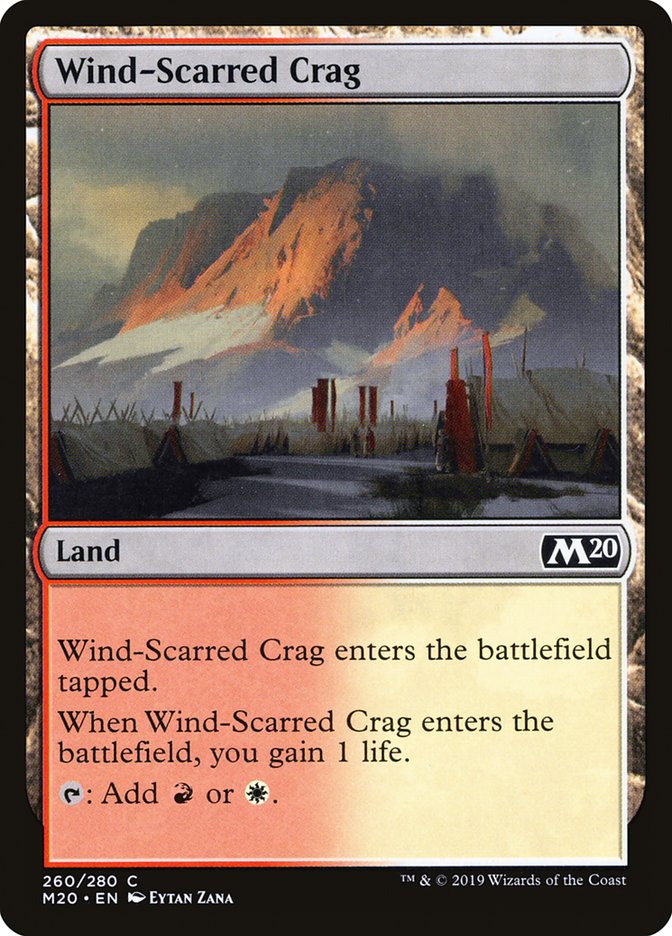 Wind-Scarred Crag [Core Set 2020] | Devastation Store