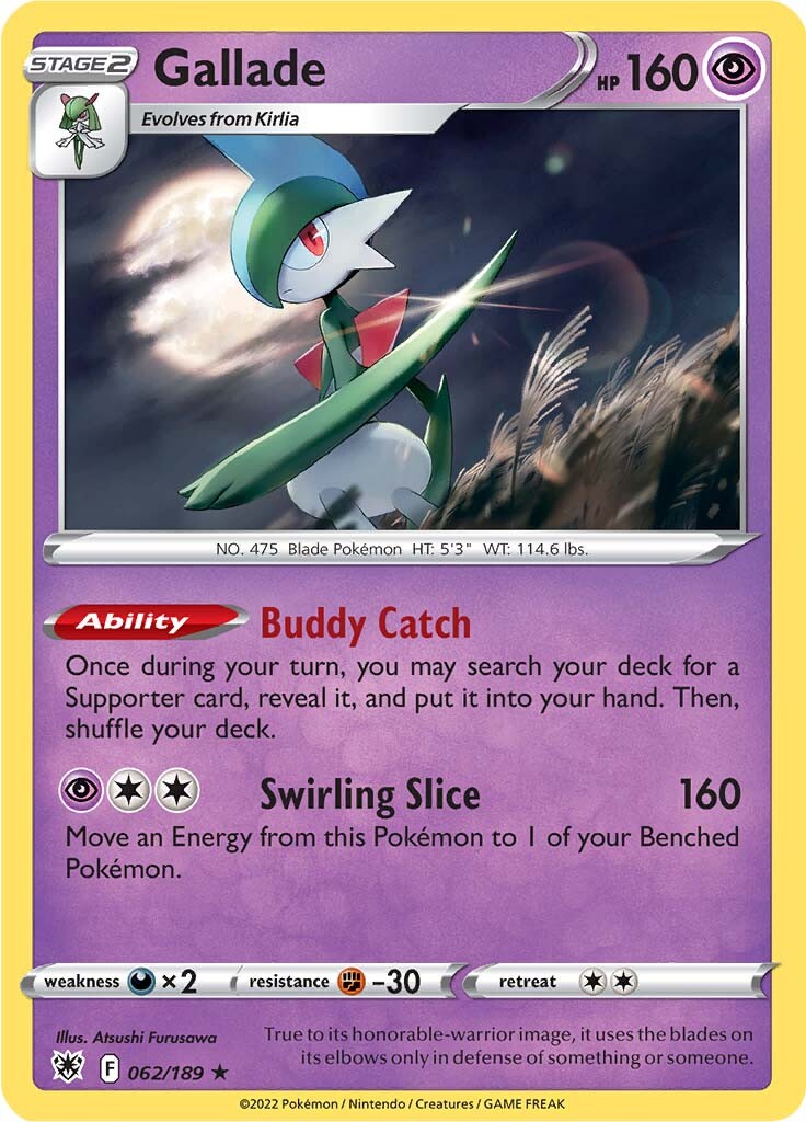 Gallade (062/189) [Sword & Shield: Astral Radiance] | Devastation Store