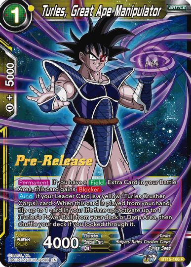 Turles, Great Ape Manipulator (BT15-106) [Saiyan Showdown Prerelease Promos] | Devastation Store