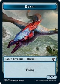 Drake // Insect (018) Double-sided Token [Commander 2020 Tokens] | Devastation Store