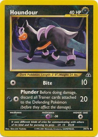 Houndour (39/75) [Neo Discovery Unlimited] | Devastation Store