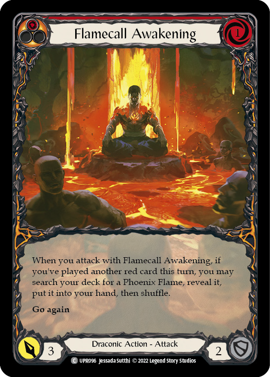 Flamecall Awakening [UPR096] (Uprising)  Rainbow Foil | Devastation Store