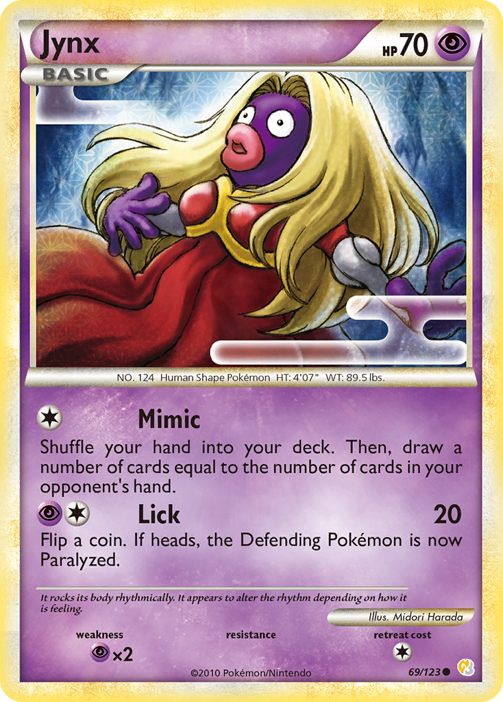 Jynx (69/123) [HeartGold & SoulSilver: Base Set] | Devastation Store