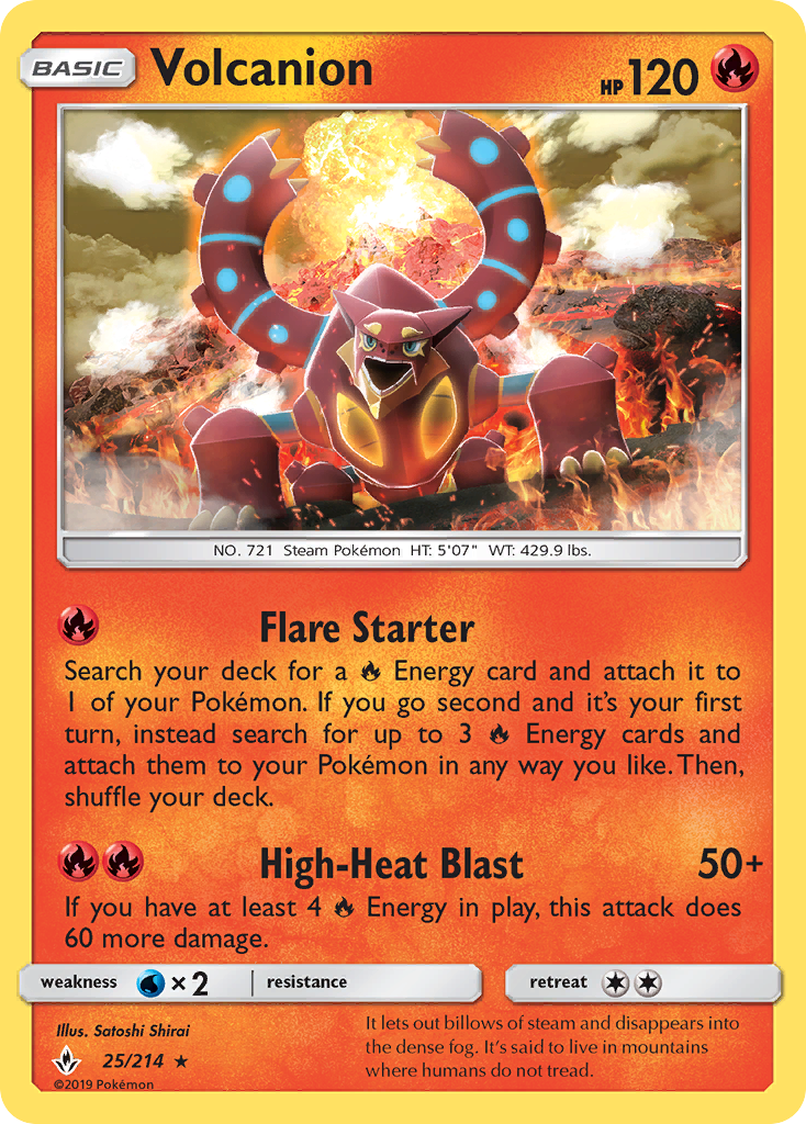 Volcanion (25/214) [Sun & Moon: Unbroken Bonds] | Devastation Store