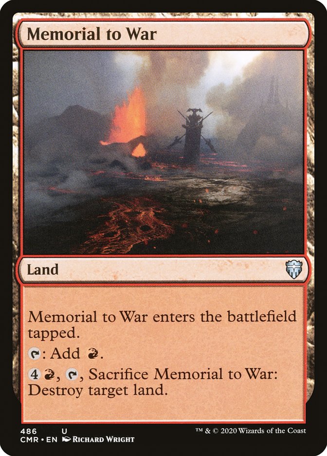 Memorial to War [Commander Legends] | Devastation Store