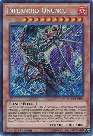 Infernoid Onuncu [MP15-EN209] Secret Rare | Devastation Store