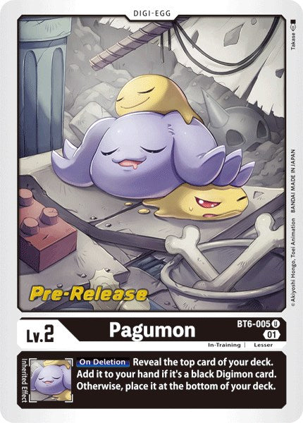 Pagumon [BT6-005] [Double Diamond Pre-Release Cards] | Devastation Store