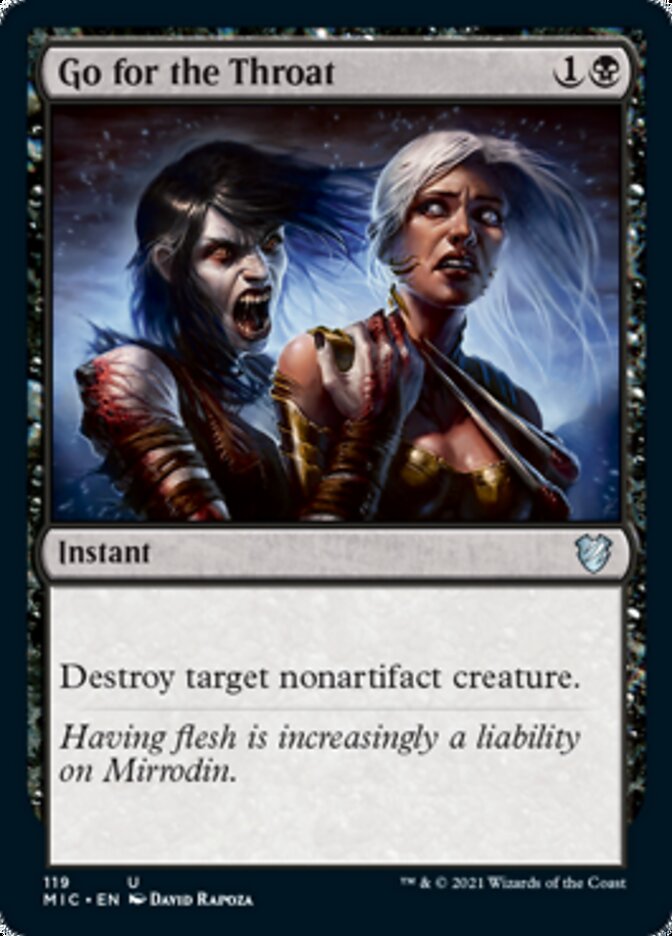 Go for the Throat [Innistrad: Midnight Hunt Commander] | Devastation Store