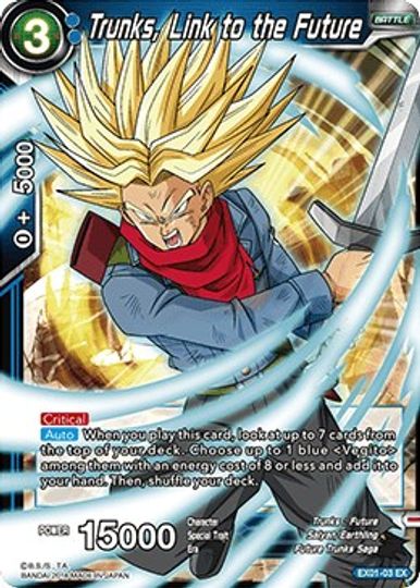 Trunks, Link to the Future (EX01-03) [Mighty Heroes] | Devastation Store