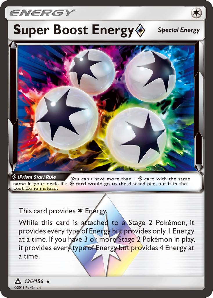 Super Boost Energy (136/156) (Prism Star) [Sun & Moon: Ultra Prism] | Devastation Store