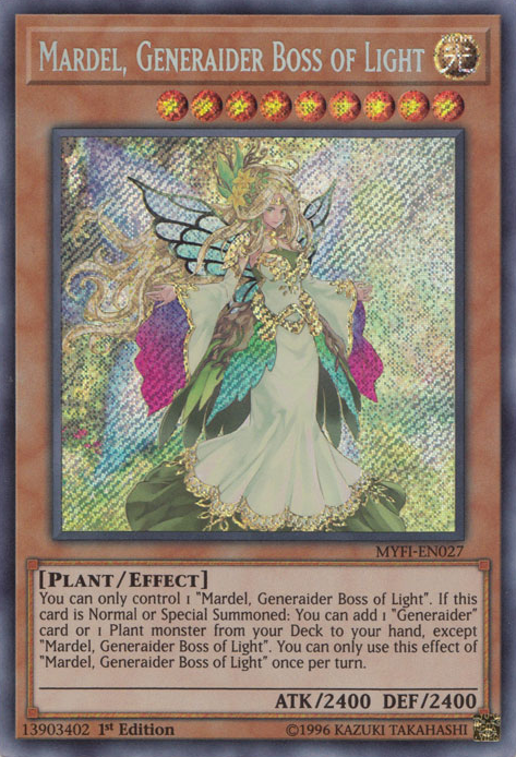 Mardel, Generaider Boss of Light [MYFI-EN027] Secret Rare | Devastation Store