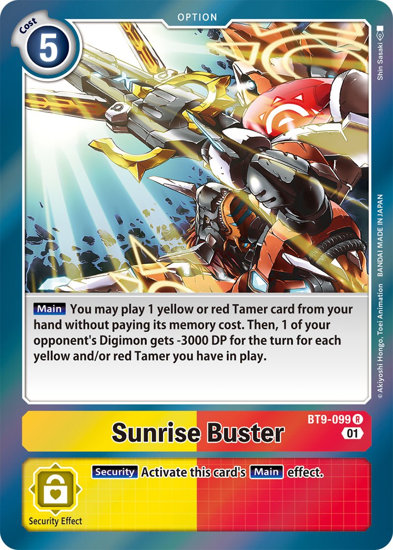Sunrise Buster [BT9-099] [X Record] | Devastation Store