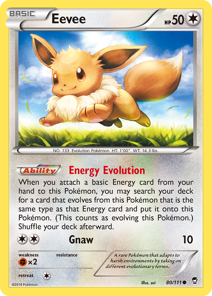 Eevee (80/111) [XY: Furious Fists] | Devastation Store