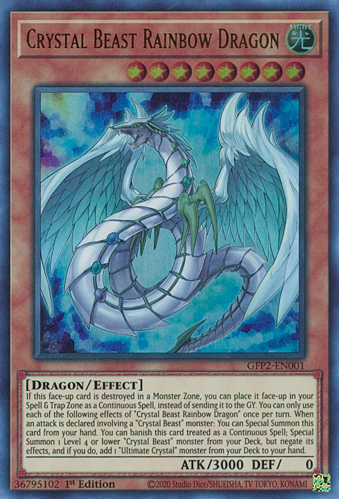 Crystal Beast Rainbow Dragon [GFP2-EN001] Ultra Rare | Devastation Store