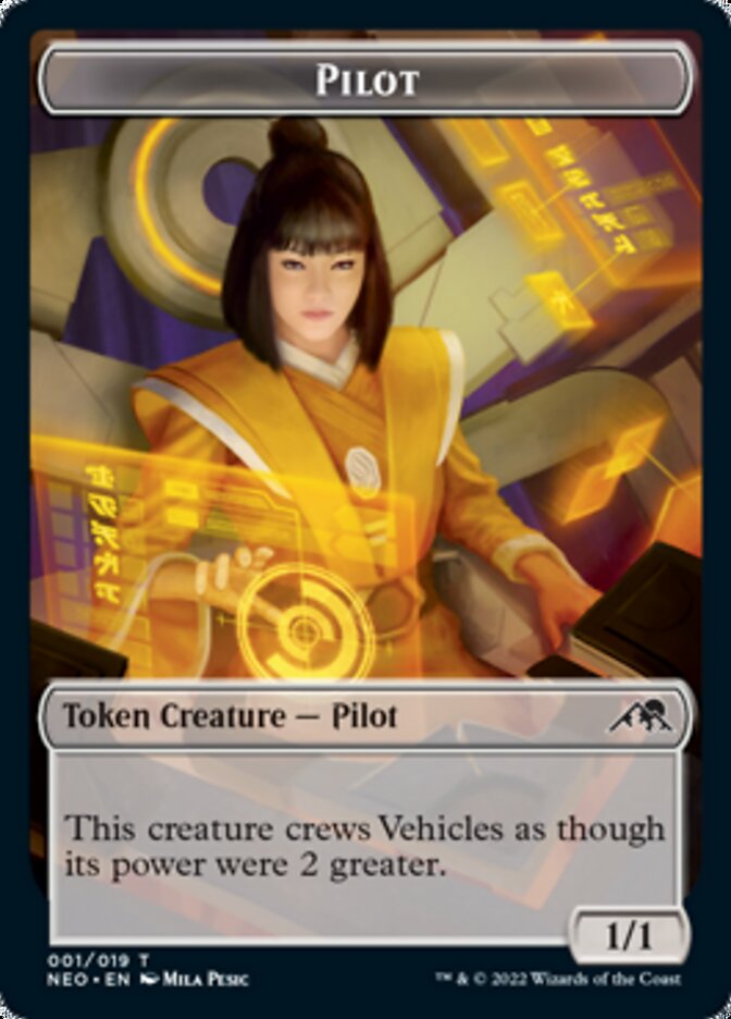 Pilot Token [Kamigawa: Neon Dynasty Tokens] | Devastation Store