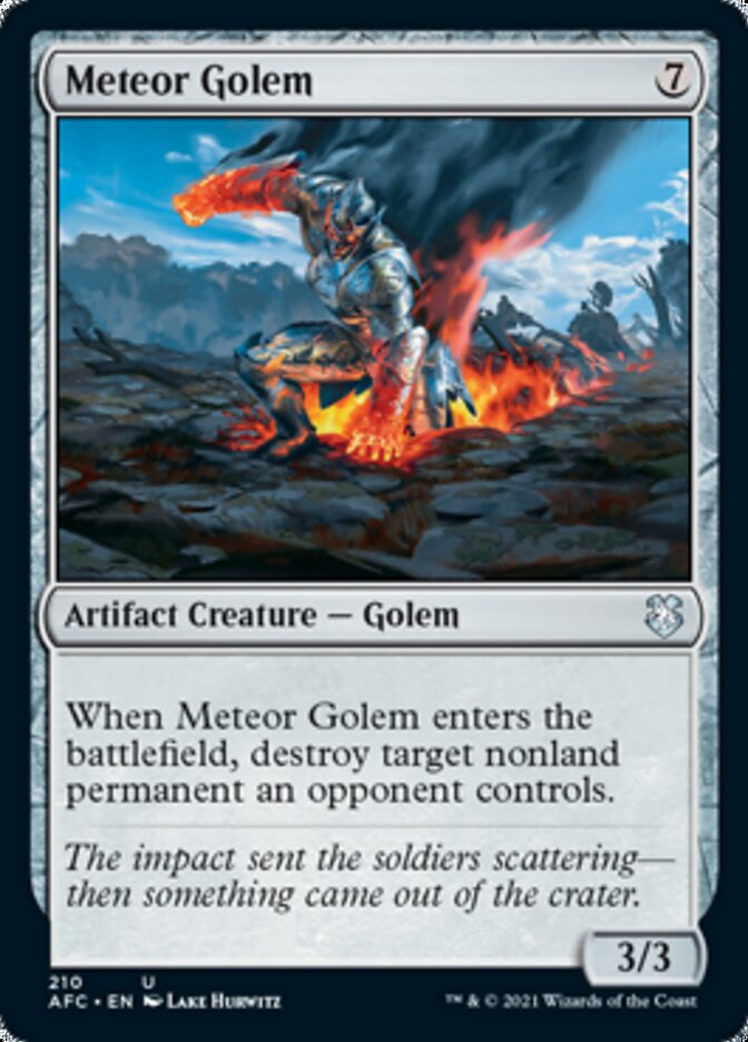 Meteor Golem [Dungeons & Dragons: Adventures in the Forgotten Realms Commander] | Devastation Store