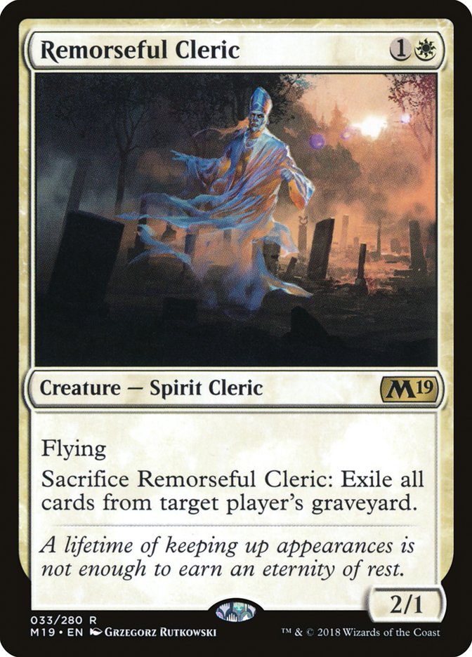 Remorseful Cleric [Core Set 2019] | Devastation Store