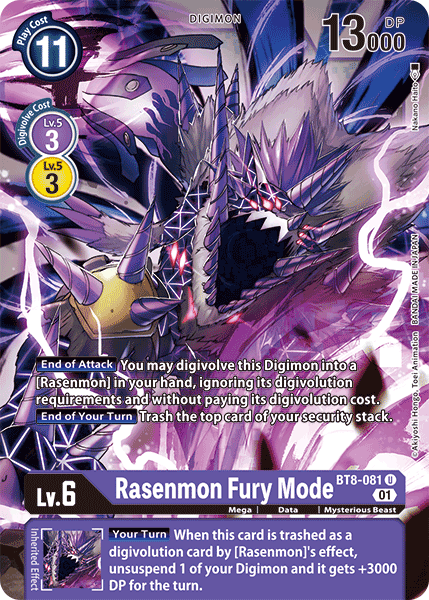 Rasenmon: Fury Mode [BT8-081] [New Awakening] | Devastation Store