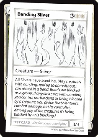 Banding Sliver (2021 Edition) [Mystery Booster Playtest Cards] | Devastation Store