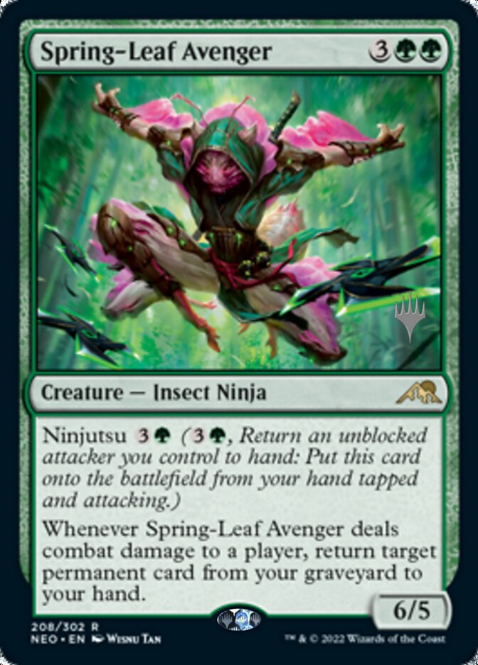 Spring-Leaf Avenger (Promo Pack) [Kamigawa: Neon Dynasty Promos] | Devastation Store