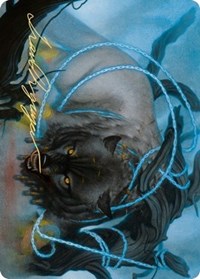 Bind the Monster Art Card (Gold-Stamped Signature) [Kaldheim: Art Series] | Devastation Store