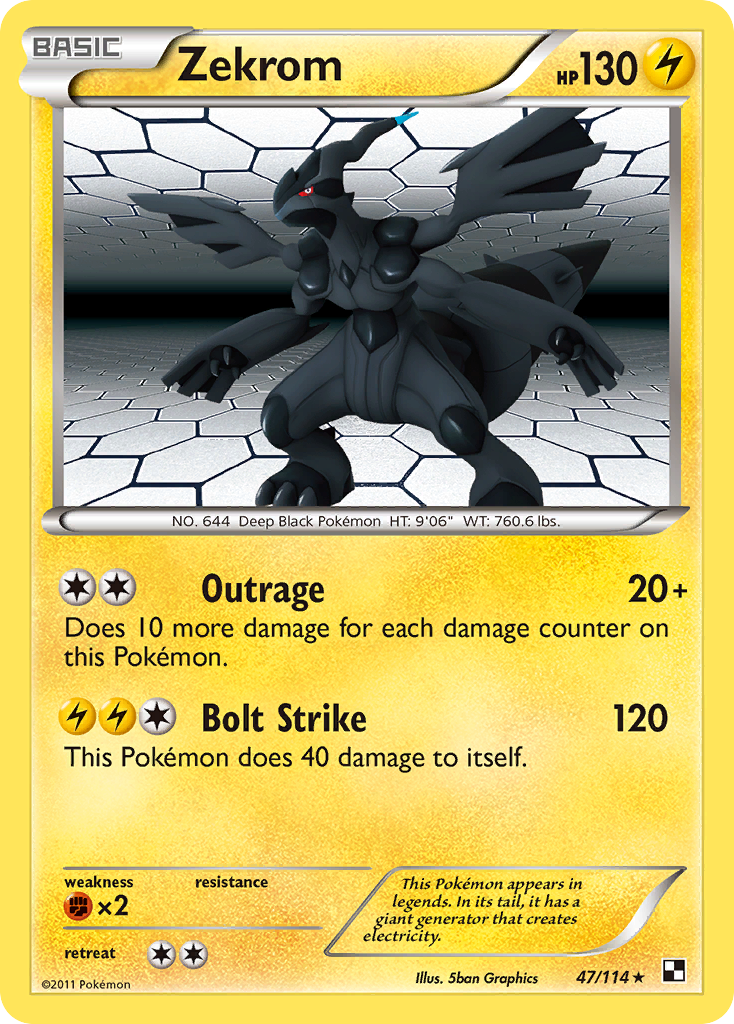 Zekrom (47/114) [Black & White: Base Set] | Devastation Store