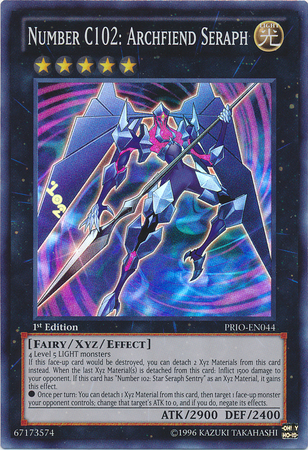 Number C102: Archfiend Seraph [PRIO-EN044] Super Rare | Devastation Store