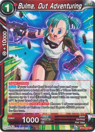 Bulma, Out Adventuring (BT10-012) [Rise of the Unison Warrior 2nd Edition] | Devastation Store