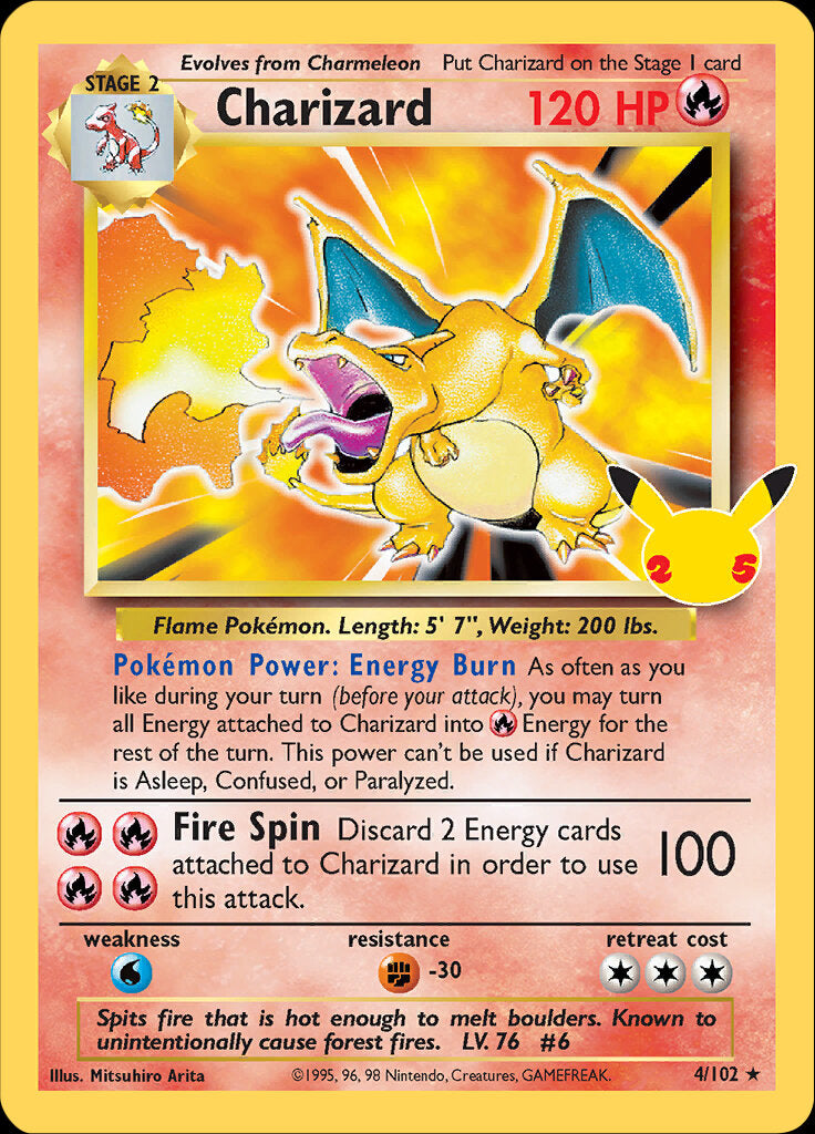 Charizard (4/102) [Celebrations: 25th Anniversary - Classic Collection] | Devastation Store