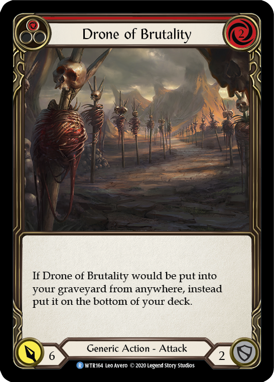 Drone of Brutality (Red) [WTR164] Unlimited Edition Rainbow Foil - Devastation Store | Devastation Store