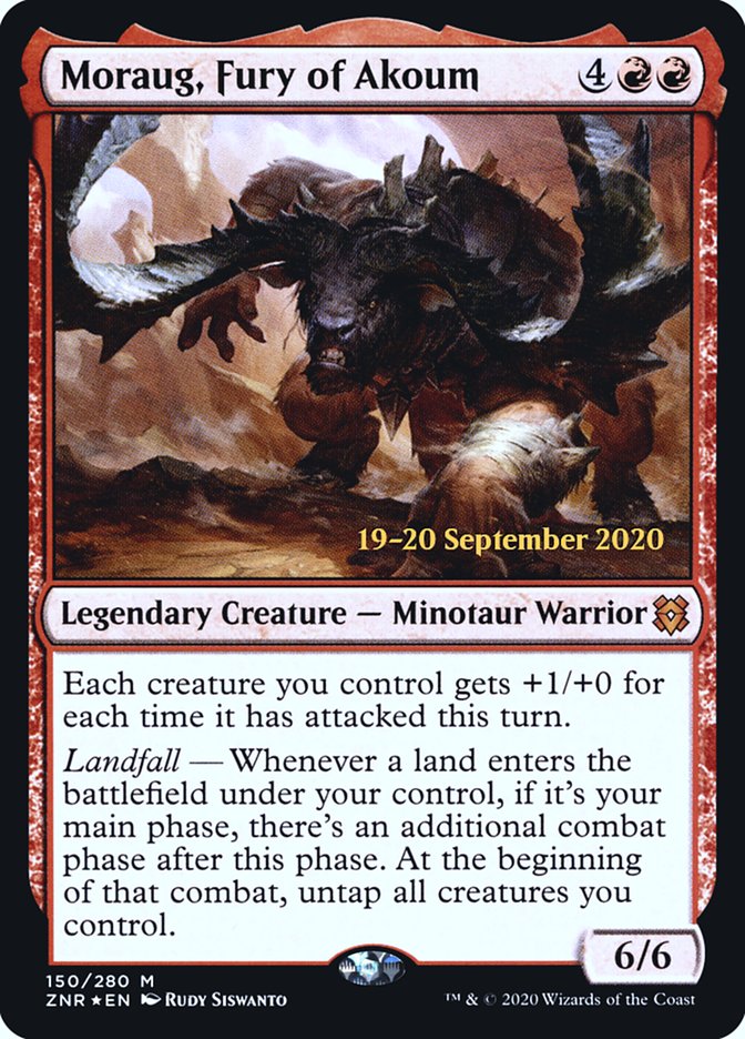 Moraug, Fury of Akoum [Zendikar Rising Prerelease Promos] | Devastation Store