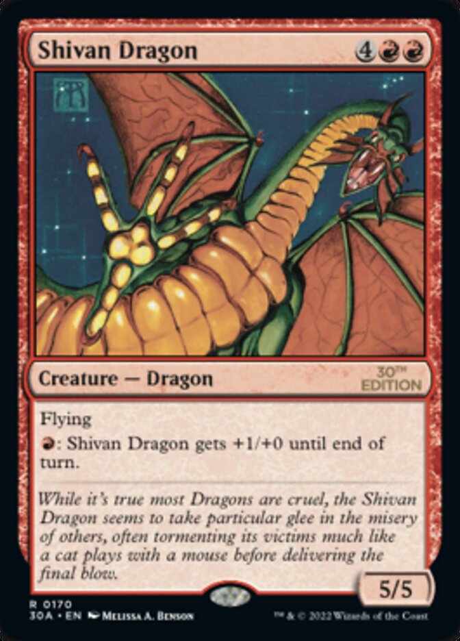 Shivan Dragon [30th Anniversary Edition] | Devastation Store