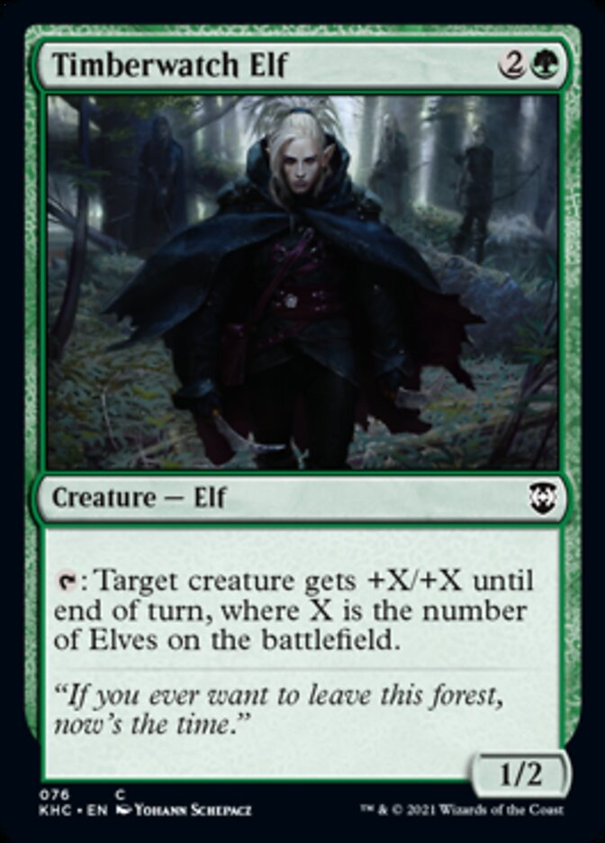 Timberwatch Elf [Kaldheim Commander] | Devastation Store