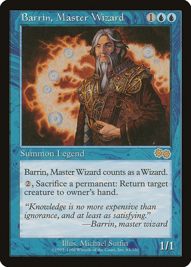 Barrin, Master Wizard [Urza's Saga] | Devastation Store