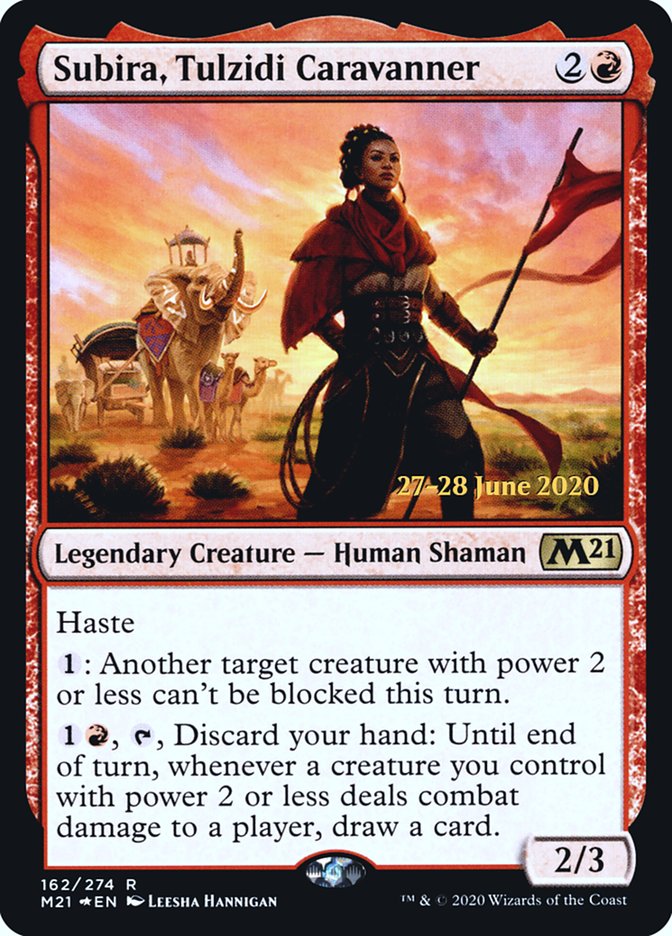 Subira, Tulzidi Caravanner  [Core Set 2021 Prerelease Promos] | Devastation Store