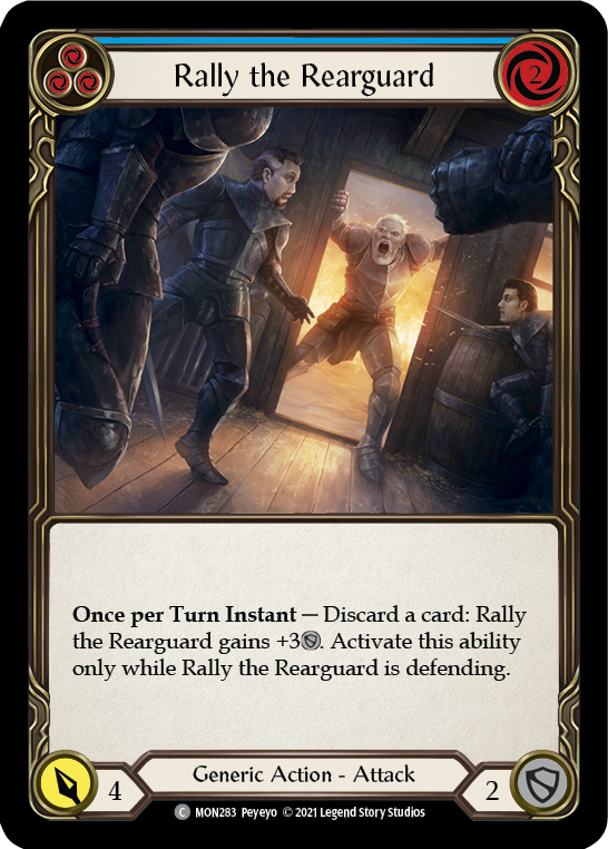 Rally the Rearguard (Blue) [MON283] 1st Edition Normal - Devastation Store | Devastation Store