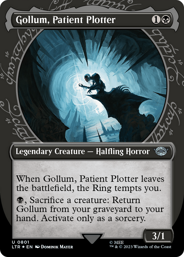 Gollum, Patient Plotter (Showcase) (Surge Foil) [The Lord of the Rings: Tales of Middle-Earth] | Devastation Store