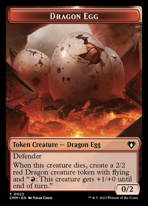 Eldrazi // Dragon Egg Double-Sided Token [Commander Masters Tokens] | Devastation Store