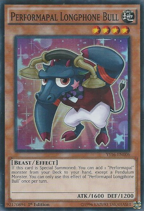 Performapal Longphone Bull [YS16-EN006] Super Rare | Devastation Store