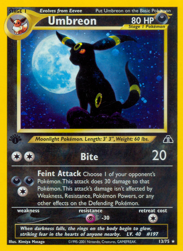 Umbreon (13/75) [Neo Discovery 1st Edition] | Devastation Store