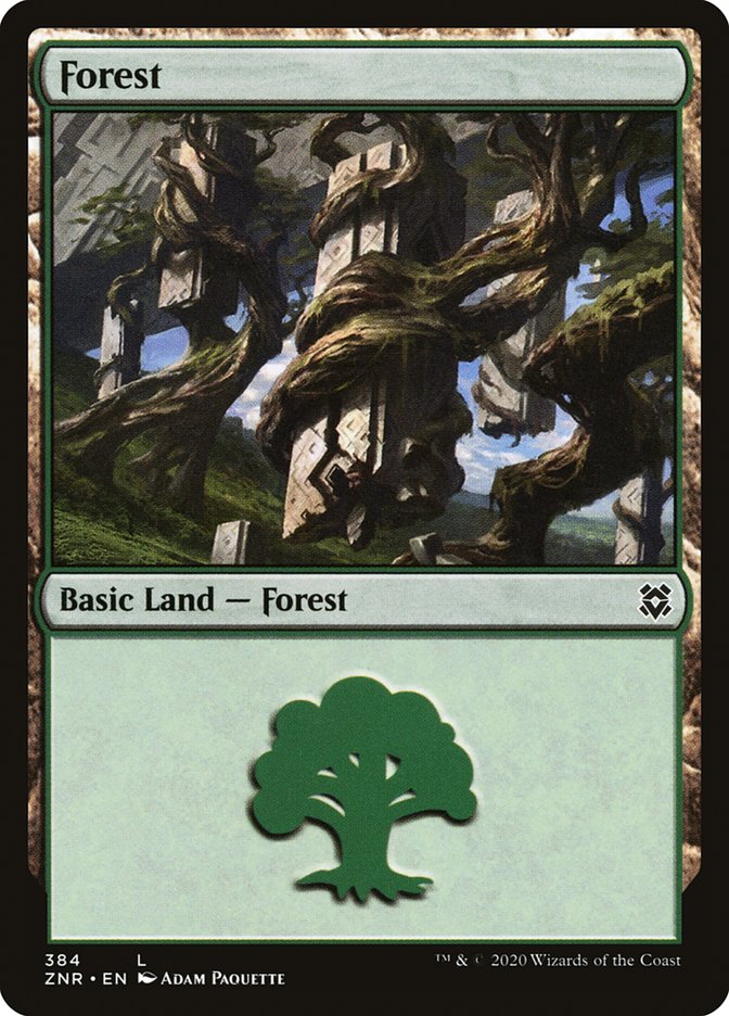 Forest (384) [Zendikar Rising] | Devastation Store