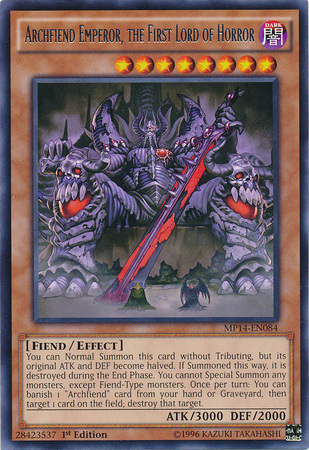 Archfiend Emperor, the First Lord of Horror [MP14-EN084] Rare | Devastation Store