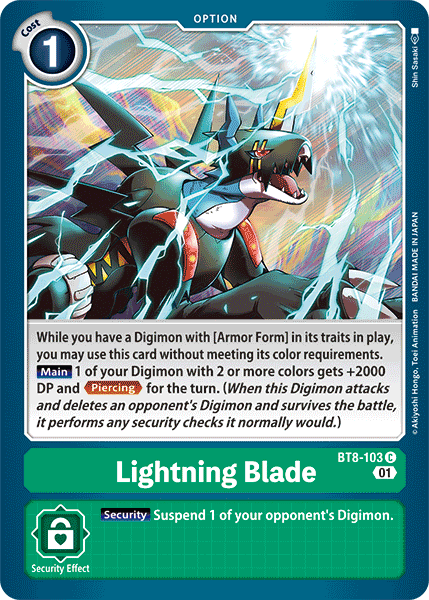 Lightning Blade [BT8-103] [New Awakening] | Devastation Store