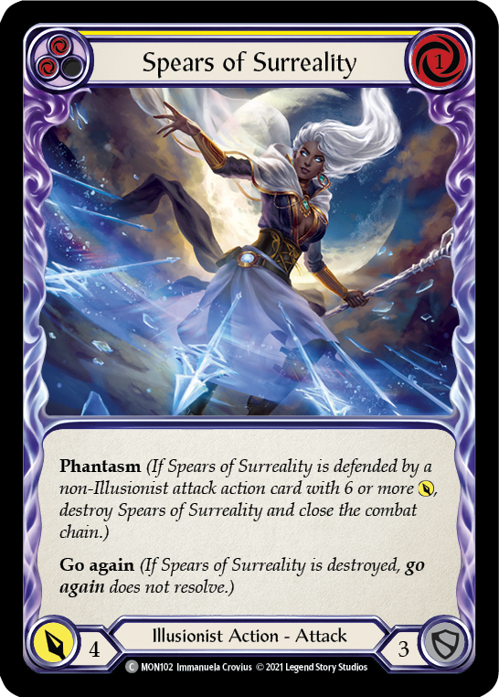 Spears of Surreality (Yellow) [MON102] 1st Edition Normal - Devastation Store | Devastation Store