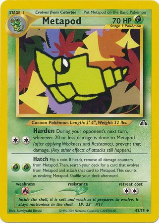 Metapod (42/75) [Neo Discovery Unlimited] | Devastation Store