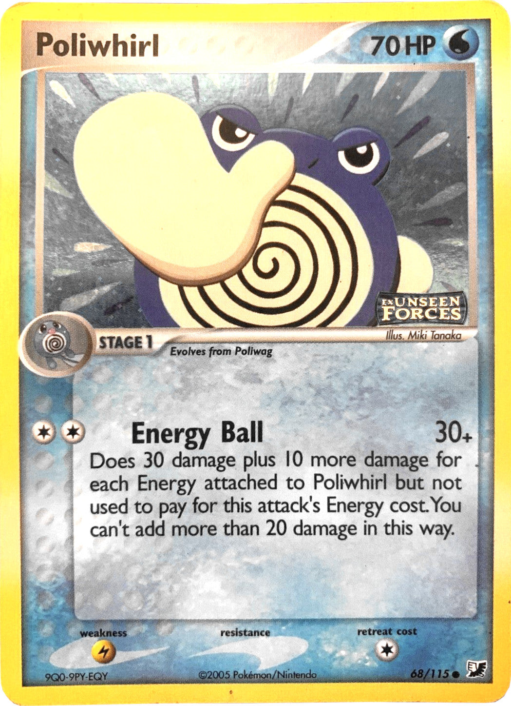Poliwhirl (68/115) (Stamped) [EX: Unseen Forces] | Devastation Store