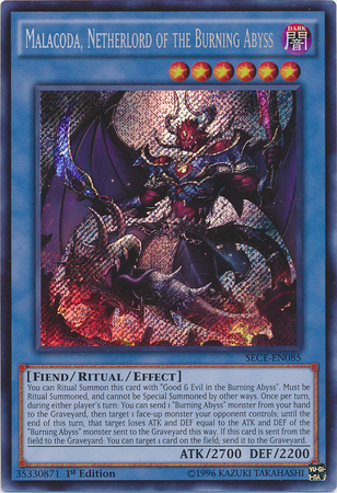 Malacoda, Netherlord of the Burning Abyss [SECE-EN085] Secret Rare | Devastation Store