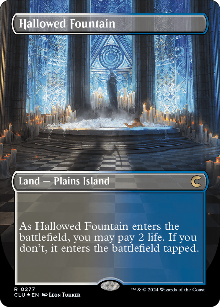 Hallowed Fountain (Borderless) [Ravnica: Clue Edition] | Devastation Store