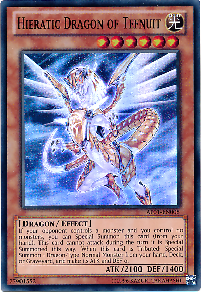 Hieratic Dragon of Tefnuit [AP01-EN008] Super Rare | Devastation Store